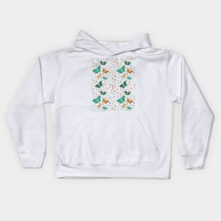 Bubbles and butterflies Kids Hoodie